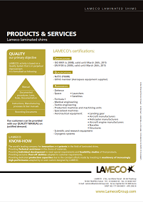 Documentation LAMECO: Quality, certifications, qualifications and agreements