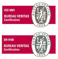 Certification ISO 9001 + EN 9100 Bureau Veritas