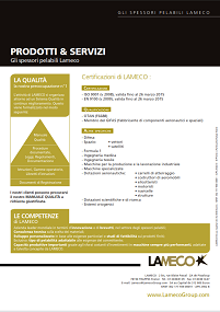 Documentazione LAMECO : Qualità, certificazioni, qualificazione e approvazioni